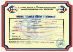 SRC-1-2-3-4 EОITIM YETKI BELGESI